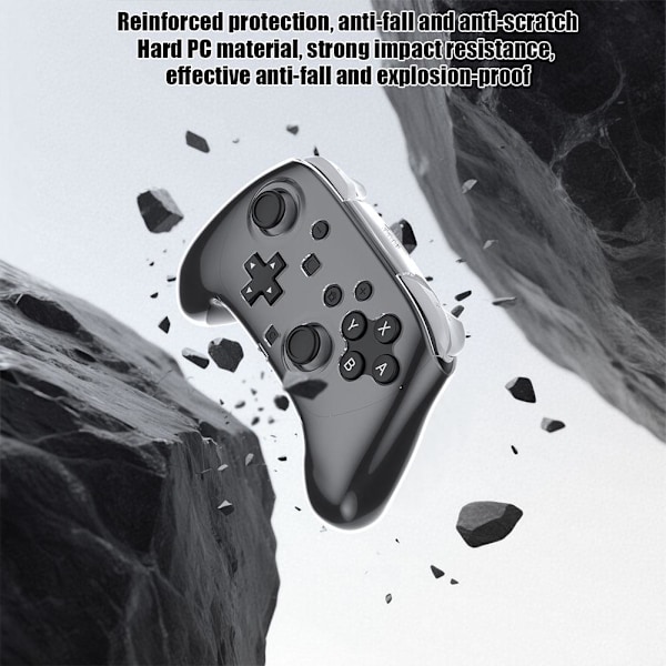 Transparent Halkskydd Skal Skydd Kristallfodral Gamepad Omslag