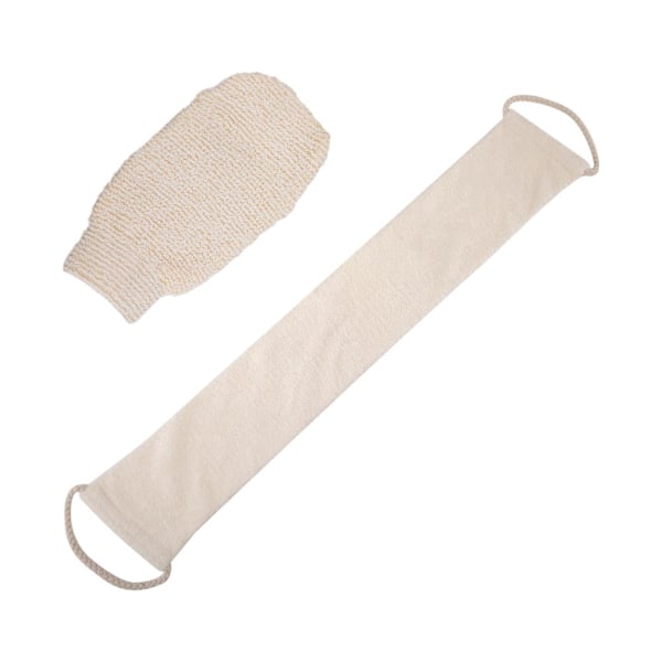 Badhandske i bambufiber med skumgummirubb C8X3  white 1set