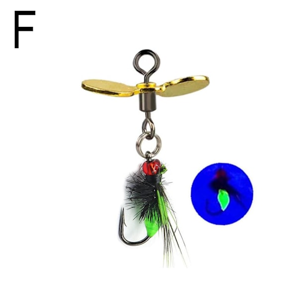 Flugkrokar Flugor Insektsbeten Bete Flugfiske Lockbete Paljetter F 1size