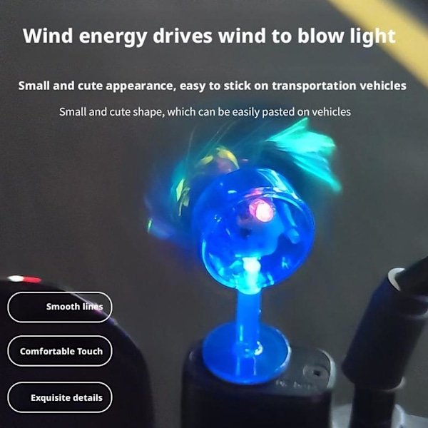 Elektrisk Motorcykel Cyklar Vindenergi Ljusstark Bländande Färg Liten Colorful windmill 1pc