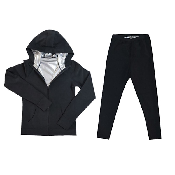 Bastuoverall för kvinnor, svettdräkt, formande korsett, ångdräkt B5C7 M 1set