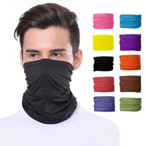 Neck Damask Bandana Balaclava Ansiktsmasker Cooling Face Ice .* Cov red One-size