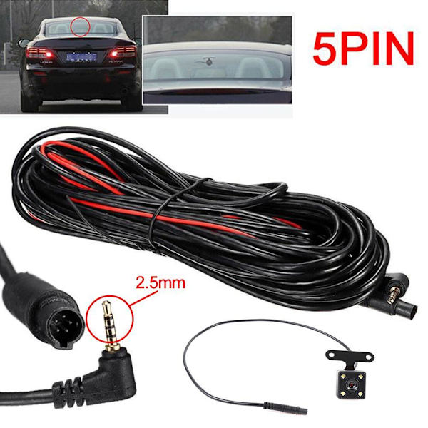 Klar lager】5-stifts HD-bilbakkamera 4LED-backkamera Ni 1 set One-size