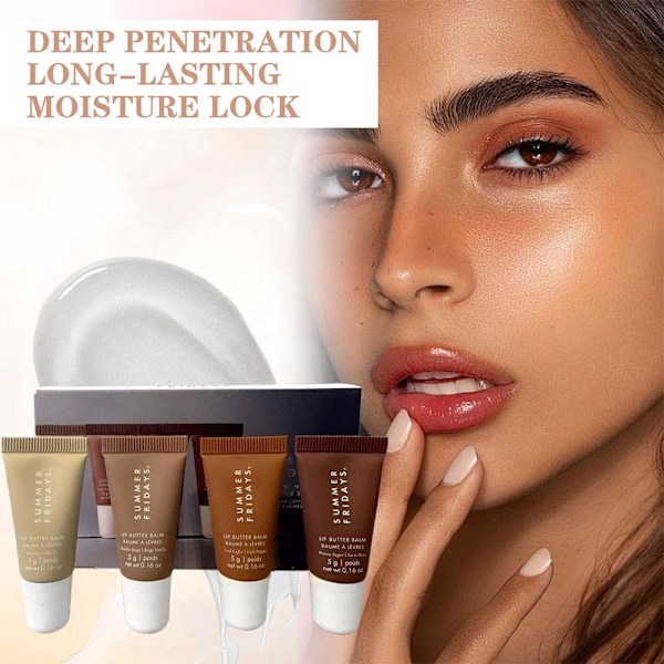 4-DELARS SET SUMMER FRIDAYS The Mini Neutrals Lip Butter Balm Set