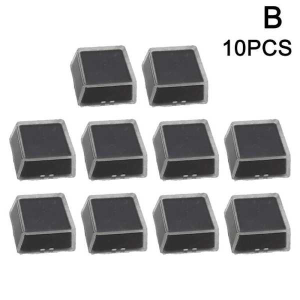 1/10X Dubbelskikts transparenta tangentbordsskydd avtagbart skyddsskal blackB One-size