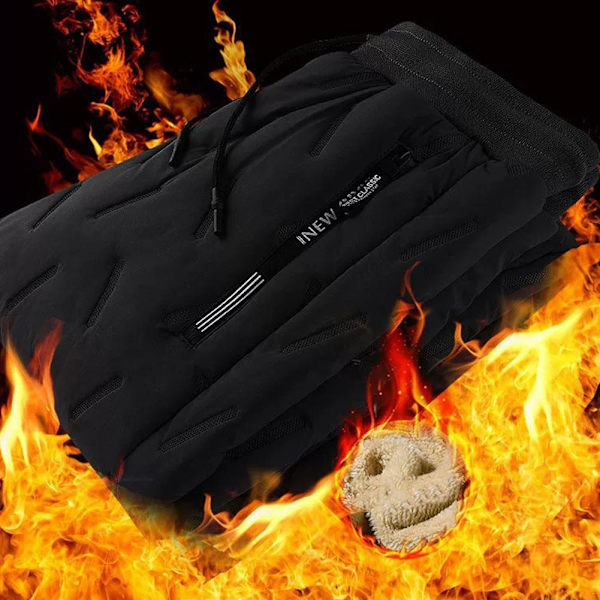 Vinter Cashmere Tjocka Varma Mjukisbyxor för Män Mode Joggingbyxor L F7T2 C 4XL
