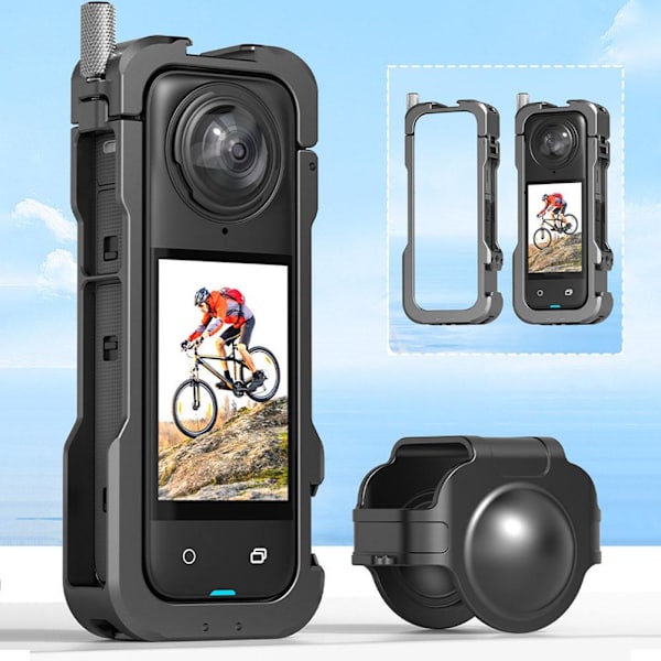 Metall Kaninbur Skyddsram För Insta360X4 Kameratillbehör 