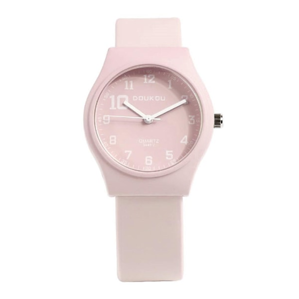 Mångsidig koreansk fruktosstudentklocka med enkel design 5R3W Pink One size