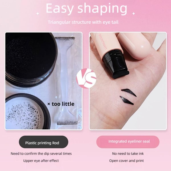 One-touch Stämpel Eyeliner Penna Utbytbar Bläckpatron Effektiv Ma 02 1pcs