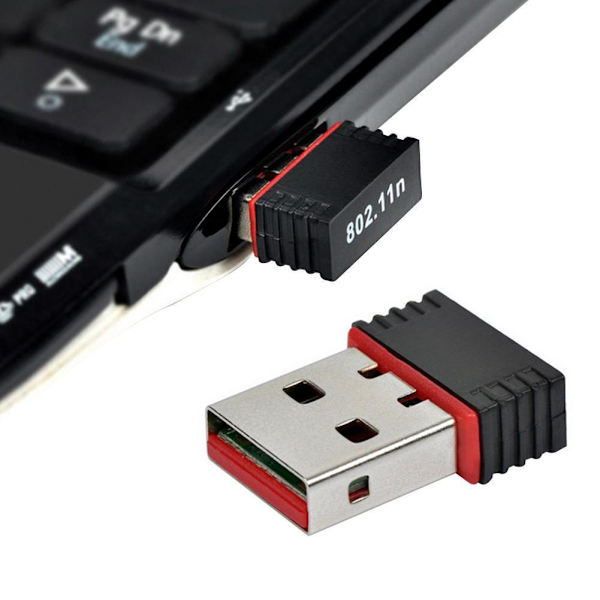 USB2.0 WiFi Trådlös Adapter Mini Nätverksdongel Adapter 150Mbps 802.11n P4W5