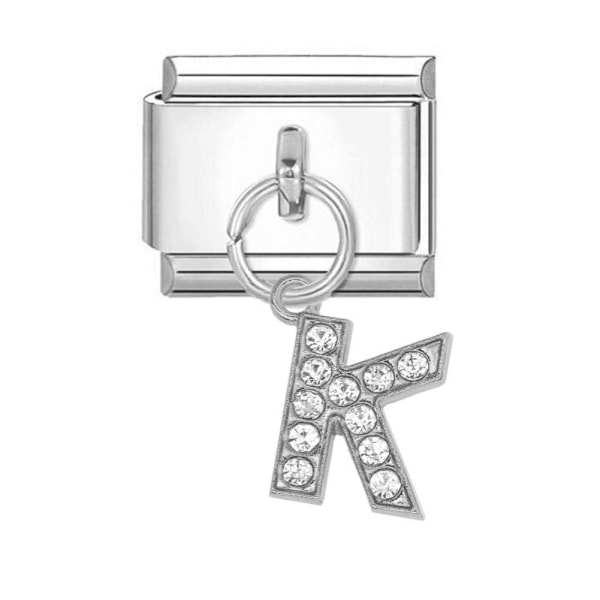 Italienskt modularmband Passar alla 9 mm italienska armband - A-Z Ch E 1pc