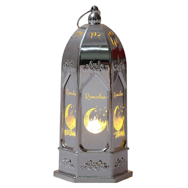Elektroniska Lampor Lykta Eid Mubarak Ramadanlampa för Hem Isla Black 1pcs