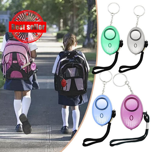Larm Anti-varg Flicka Barn Kvinnor Säkerhet Skydd Larm Nödsituation Personlig Skrik Nyckelring Högljudd I2m8 Pink One size