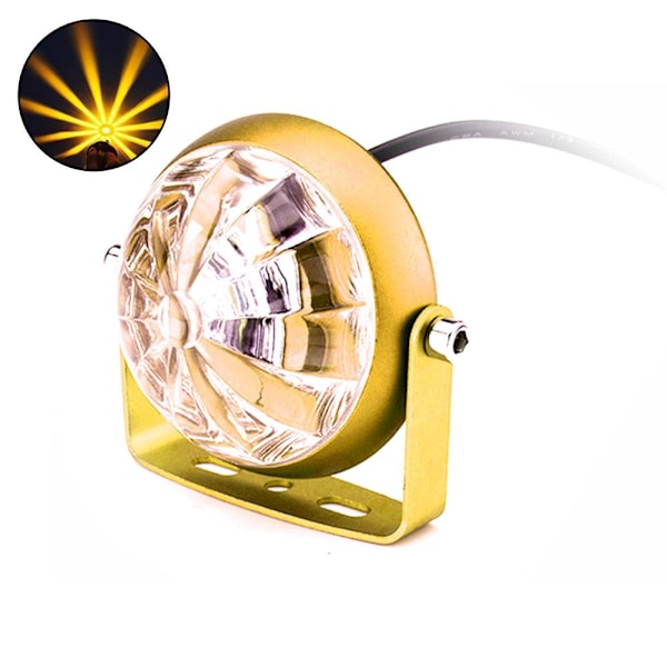 Nya Färgglada Blinkande Motorcykel Elektrisk Lastbil Chassilampor LED-lampor D3K9 W3N6 Yellow One size