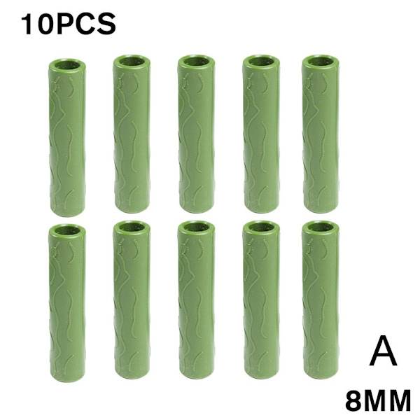 10/20 Trädgårdsstake anslutande rör Vines klätterväxtstöd greenA 8mm 2pcs