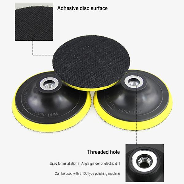 Bilpolerare Gross Wool Wheel Mop Polerkuddar För Drill Buffe 5inch M10 one-size 5pcs