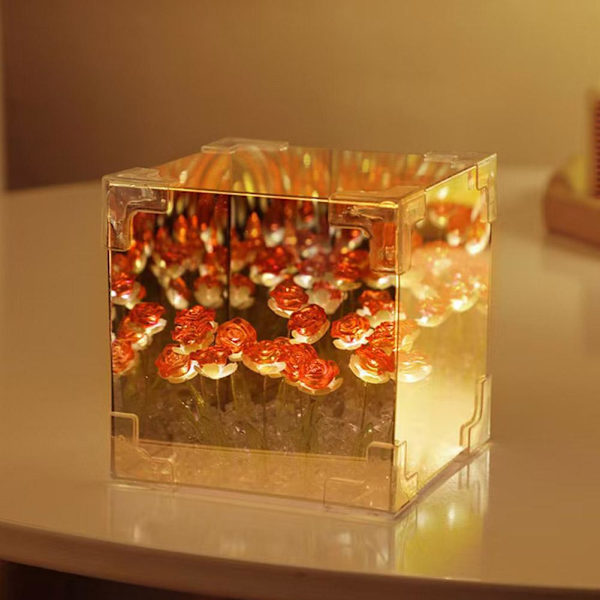 Rosblomma Hav DIY Nattlampa för Mors Dag, Alla Hjärtans Dag Födelsedag V7E2 Red 1set