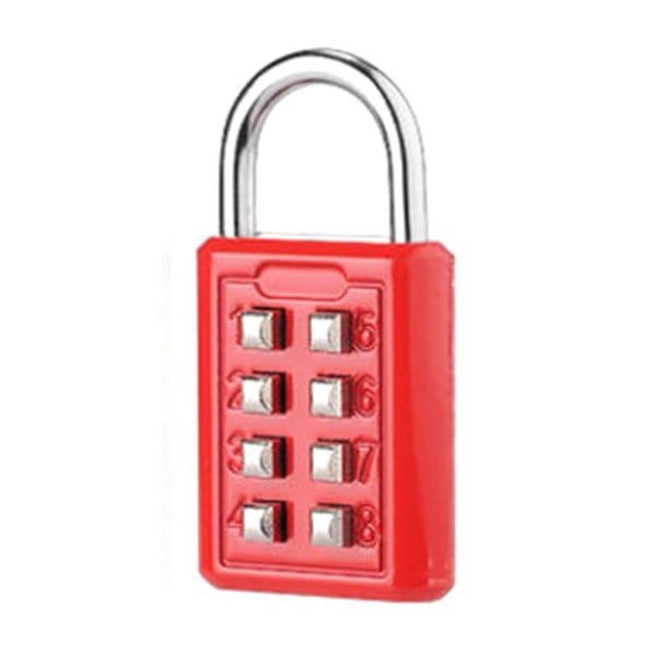Kombinationshänglås för Resväska Mekaniskt Lösenord Hänglås För Bagage Med 6810 Siffrors Kod red Eight keys