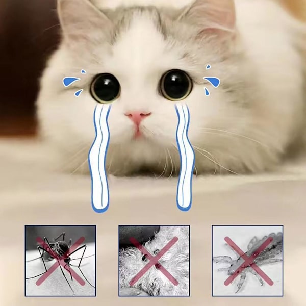 Halsband för avmaskning av husdjur, justerbart halsband för hund, katt, kattunge`- for cat 1pcs