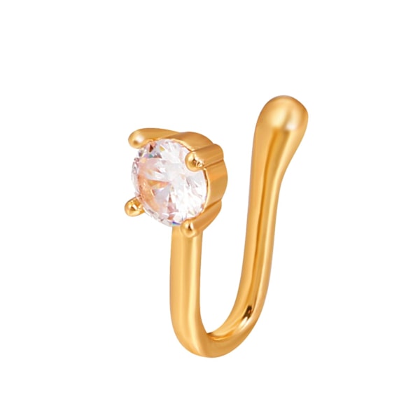 Kvinnors falska piercing näsring klämma septum rock hip hoop mode | A2 1pcs