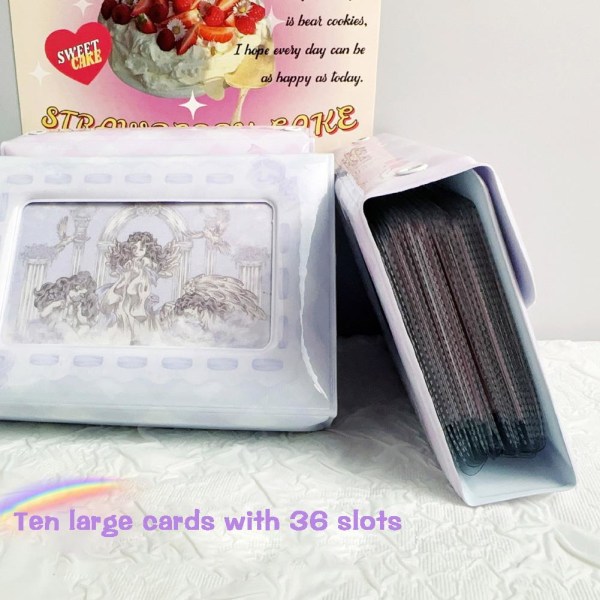 3-tums DIY bärbar fotokortshållare Håll söta minnen i kärlek purple one-size