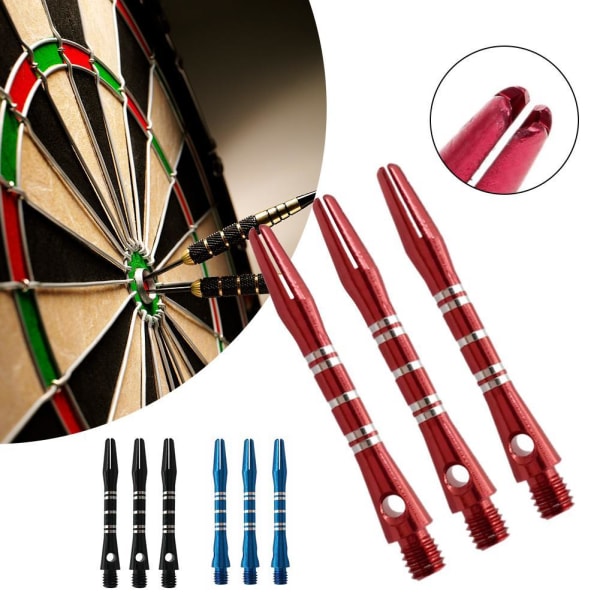 3st/ Set Aluminiumlegering Dart Skaft graverad pil Lång stång stan blue null