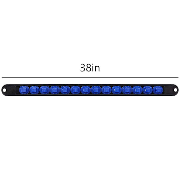 ABS Hylsorganiserare 1/2 3/8 1/4 tums Fäste för Hylsskena Väggmontering NY Red 1/2"
