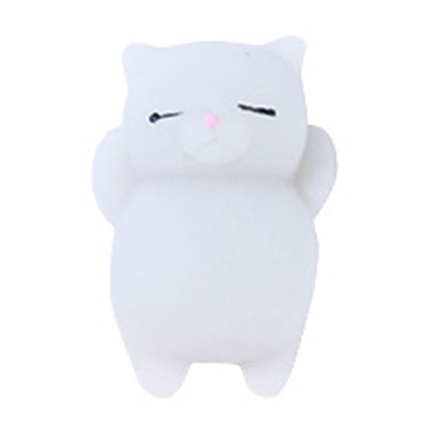 Mini Squeeze Toy Söt tecknad Squishy Kawaii Pink Cat Dekompress mixed-color 1pcs