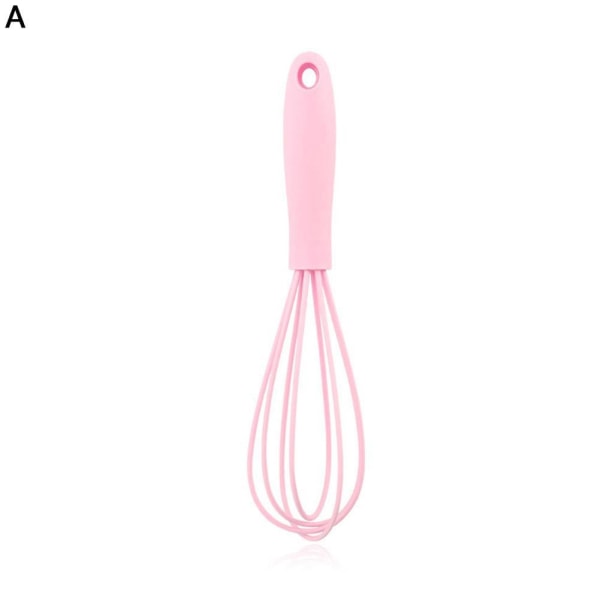 Silikon Handomrörare Vispa Ägg Köksvisp Blender pink One-size