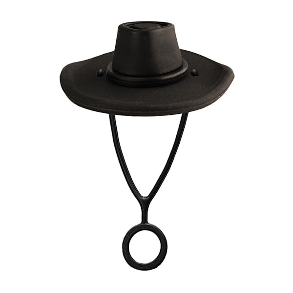 Sugrörsskydd, Silikonsugrörstopp, Silikon Cowboyhatt Sugrör brown one-size
