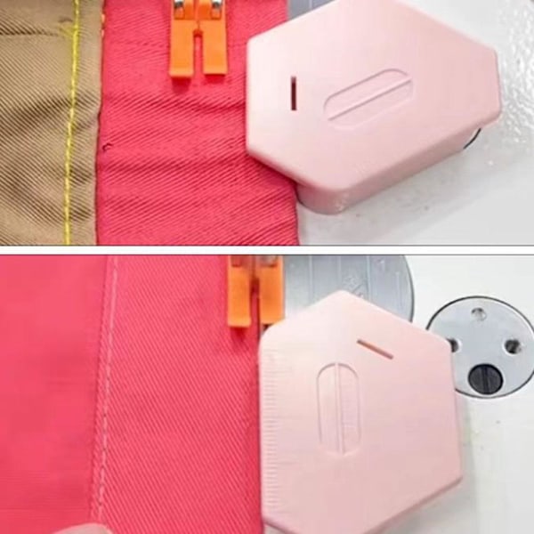 Magnetisk Sömnadsguide för Symaskin, 2024 Ny Polygonal Multifunktionell Sömnadsguide Fållvikare med Skala, Magnet Anti-Slip Grepp Symaskin Pink 1pcs