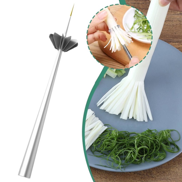 Rostfritt stål Plommonblomma Lökskärare Separator Hem AU Kitc