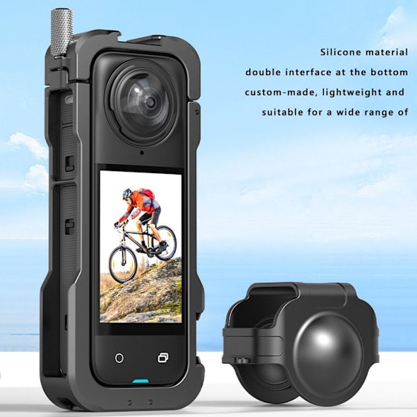 Metall Kaninbur Skyddsram För Insta360X4 Kameratillbehör 