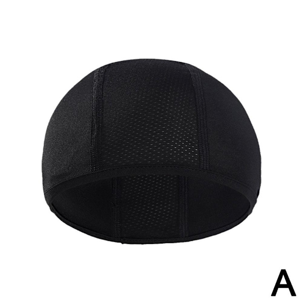 1 st Andningsbar Sport Snabbtorkande Skull Cap Hatt Ridfoder Inner USD H0V3 black onesize