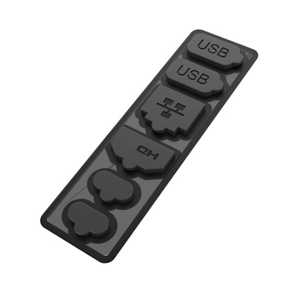 Dammskydd i silikon för Switch 2, 6 i 1 Dammtätt skydd Plug Anti-damm Skydd Laddningsportskydd