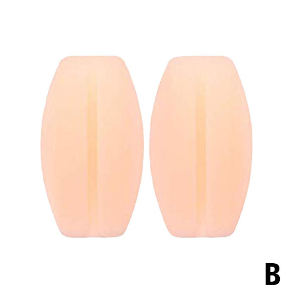 2 st underkläder axelkuddar silikon bh-band anti-glid mjuka white one size