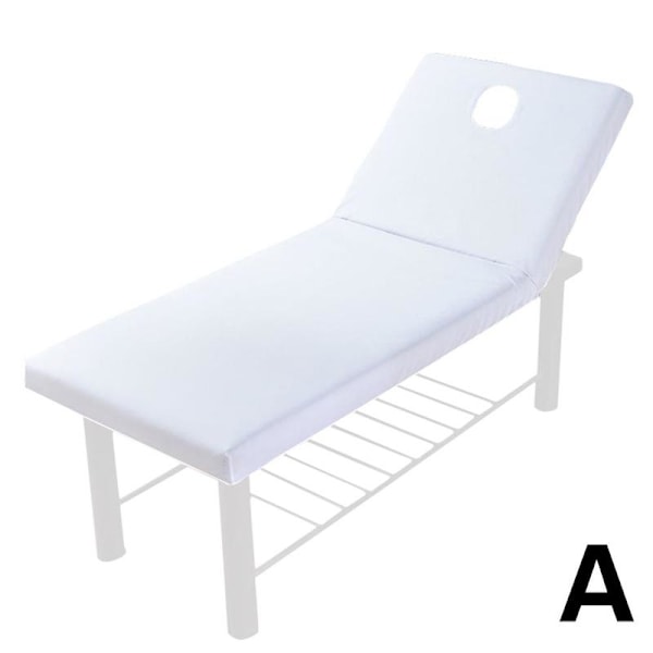 Elastiskt monterat överdrag för massagebordssalongsskydd f white 1pcs