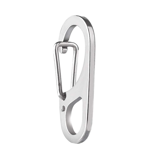 Klassisk Mini Karbinhake Nyckelring Hängande Spänne A Fjäderverktyg Tillbehör J7V3 silver A
