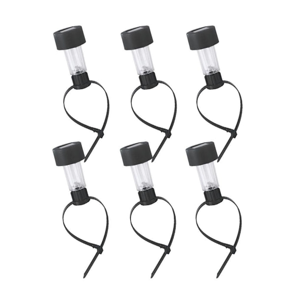 Solcellsdriven LED-lampa för pooler, utomhus, staket, dekorativ UKGJ Vattentät 9CL5 Solar LED Pool LightB 6pc