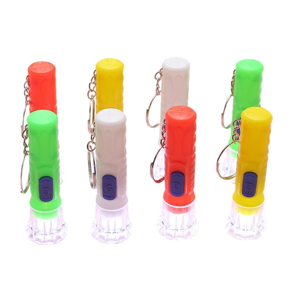 Mini LED-nyckelring ficklampa utomhus, bärbar F9J3, vitt ljus U5W2