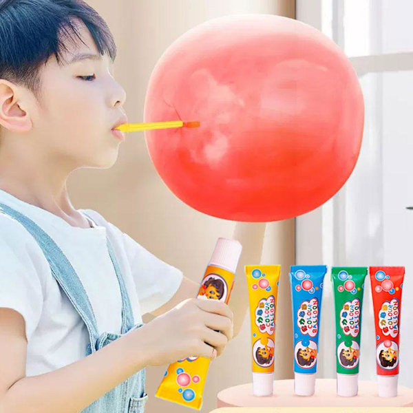 Barnens dag present Tecknad färgglad bubbelgummi T0Z2 random 1pcs