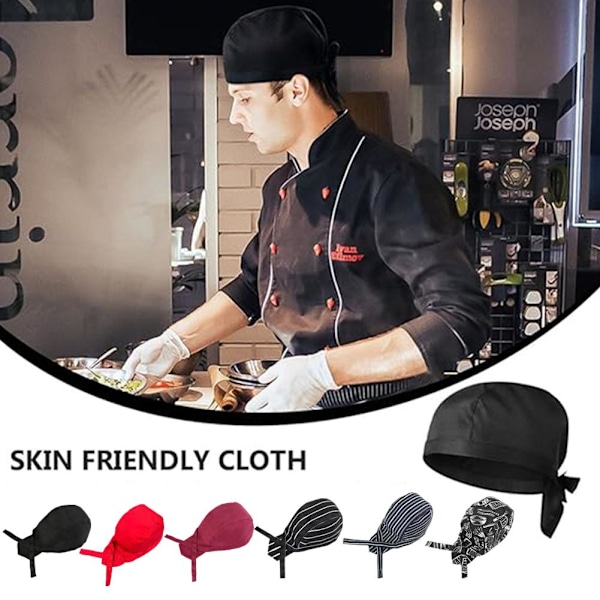 Kock Servitör Hatt Restaurang Kök Bandana Servitörer Restaurang Full Sushi Hatt Pirat Servitriser N5f4 kitchenware pattern 1pcs