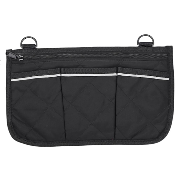 Rullstol Sidoväska Portabel Armstödsficka Organizer Hängande Väska Stor Förvaringskapacitet L8d8 Black One size