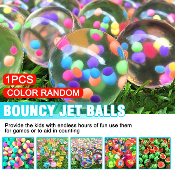 10 st Bouncy Jet Ball Födelsedagsfest Loot Bag Stocking Fillers K E one-size 10pcs