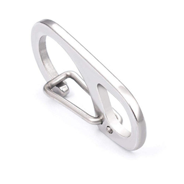 Klassisk Mini Karbinhake Nyckelring Hängande Spänne A Fjäderverktyg Tillbehör J7V3 silver A