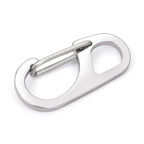 Klassisk Mini Karbinhake Nyckelring Hängande Spänne A Fjäderverktyg Tillbehör J7V3 silver A