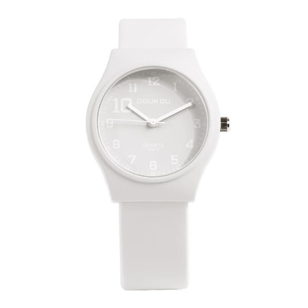 Mångsidig koreansk fruktosstudentklocka med enkel design 5R3W White One size