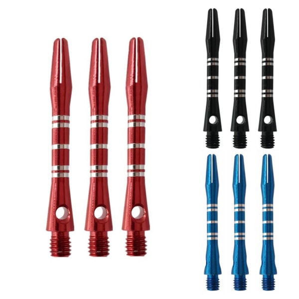 3st/ Set Aluminiumlegering Dart Skaft graverad pil Lång stång stan blue null