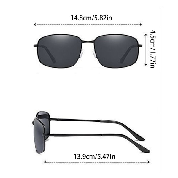 Polariserade fotokromiska solglasögon för män UV400 Sportkörglasögon ST blackB foldable
