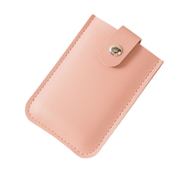 1x Multi-kortplatser Liten Damgåva PU Läder Kreditkorthållare NUK- pink one-size